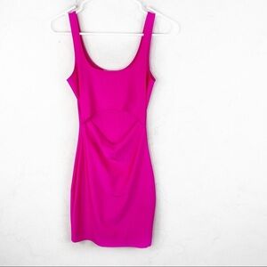 [Cherry Mellow] Hot Pink Cutout Mini Dress